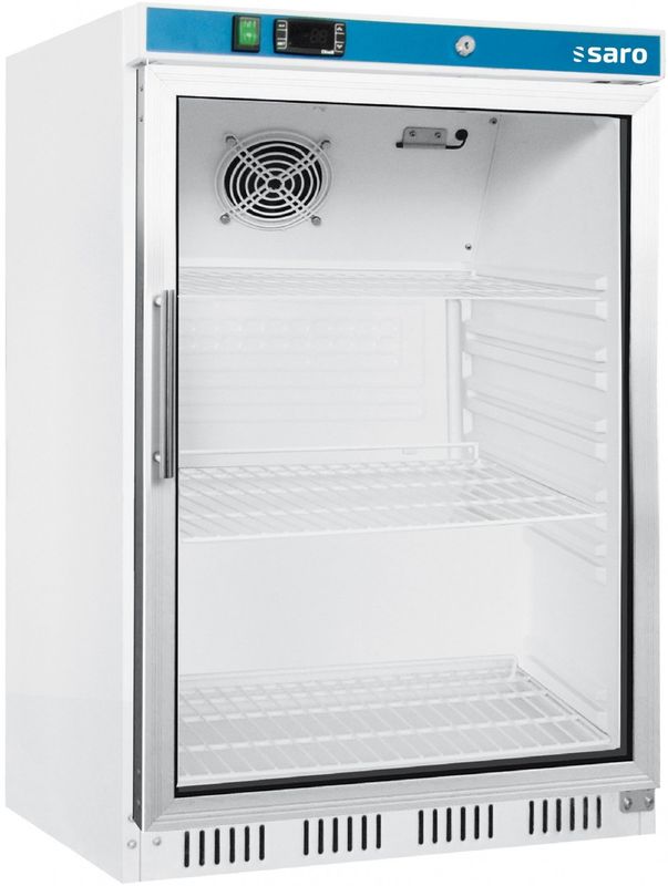 Saro - Frigorifero con porta in vetro bianco HK 200 GD