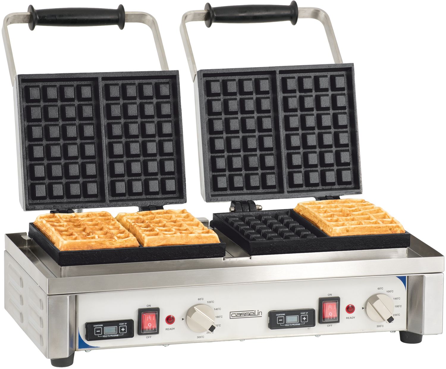 Casselin - Macchina per waffle doppia 90°