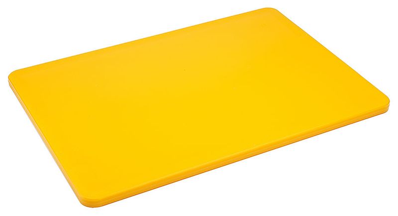 Tagliere senza piedi 34,5 x 24,5 cm giallo - Contacto