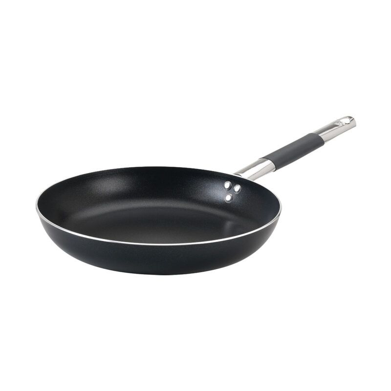 Padella Svasata Bassa 1 Manico 24 cm Al Black - 3 mm - Agnelli