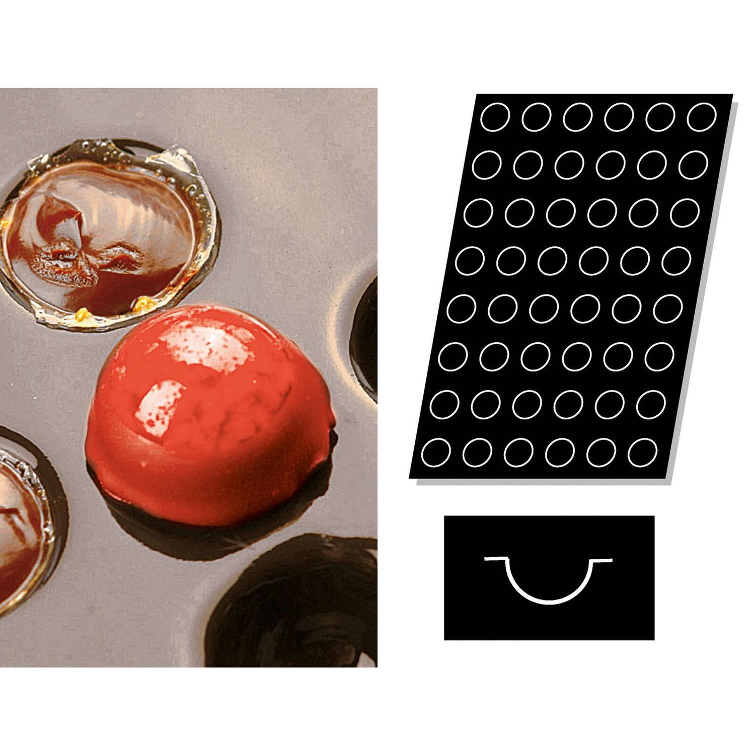 Paderno - Stampo Flexipan multiplo Mezza Sfera