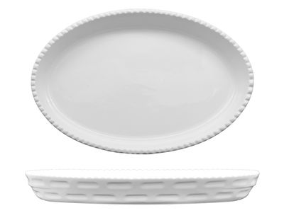 Lioness - Oval Schale mit Rand 28,5 x 17 cm Justwhite