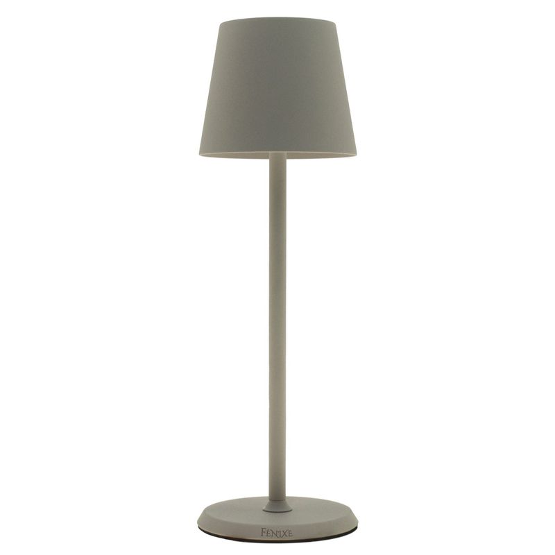 Feng - Lampada tavolo led 10 x 34 cm Tortora Lumiere Round