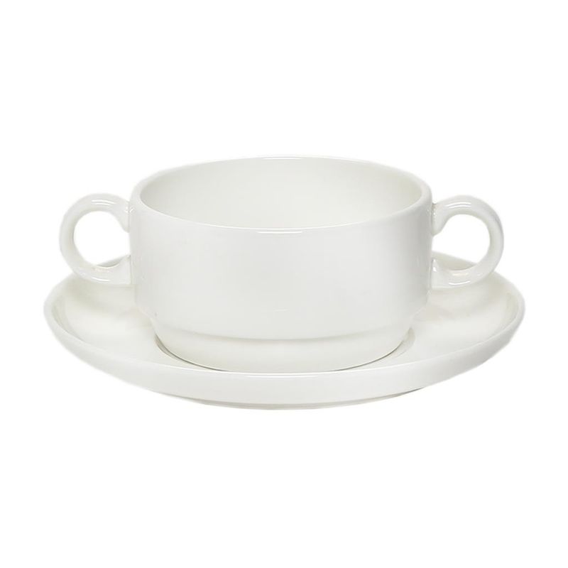 Piatto Per Tazza Brodo 15,5 cm Ascot - Royal Bone China