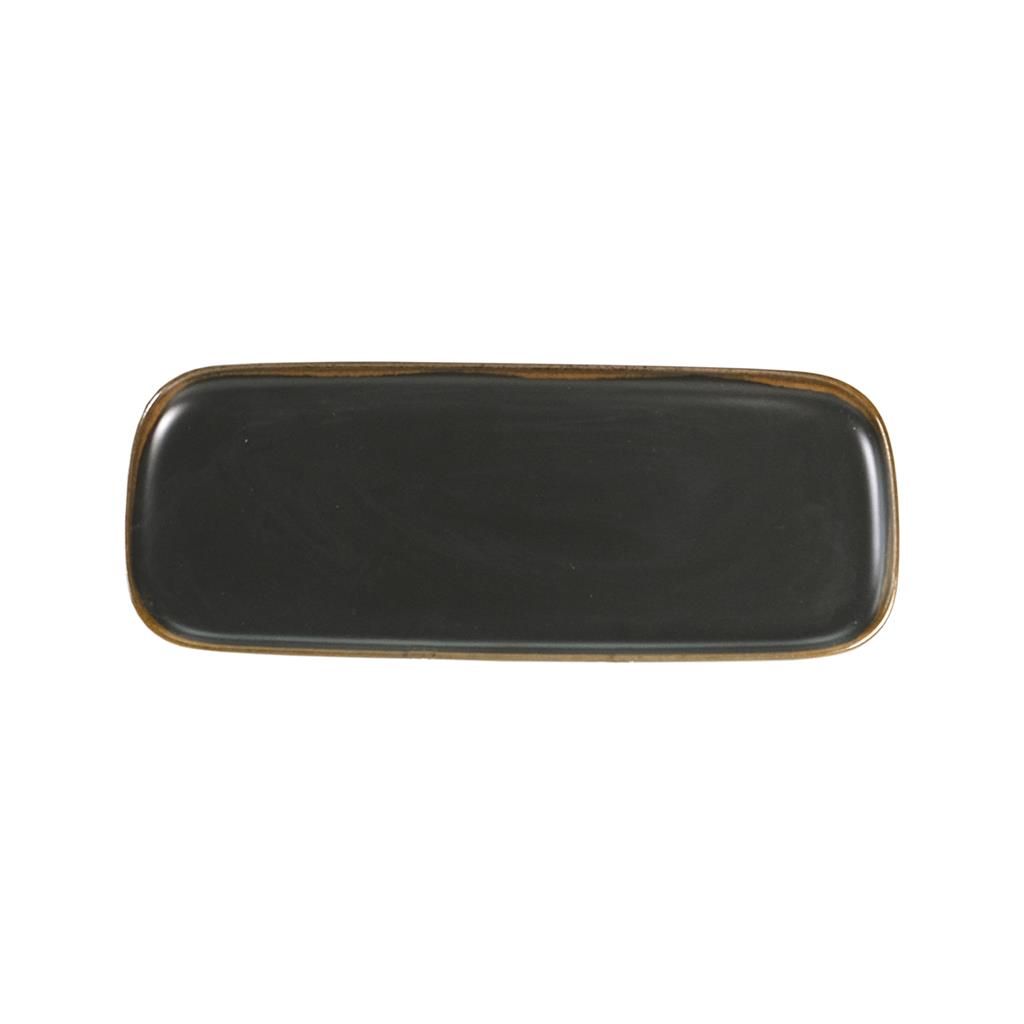Costa Verde - Piatto Rettangolare 31 x 13 cm Universal Gloomy Nero