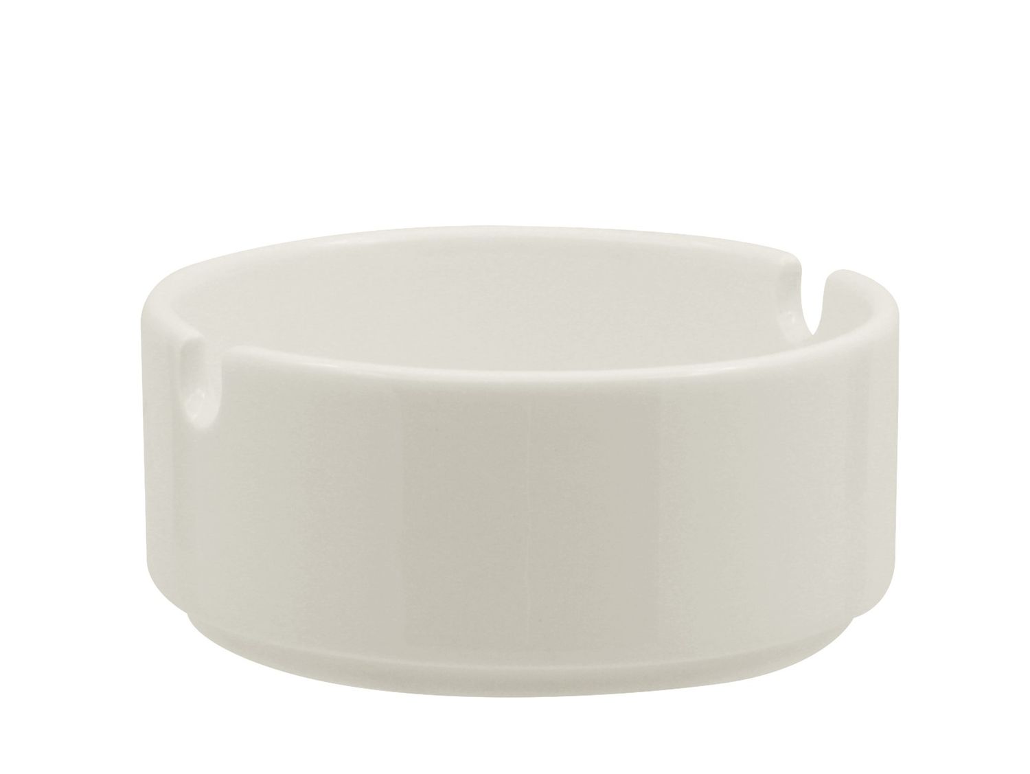 Posacenere 9 cm Ariane Prime in porcellana bianca resistente