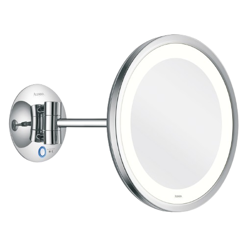 Aliseo - Specchio illuminato con braccio singolo Led Saturn T3 220 mm