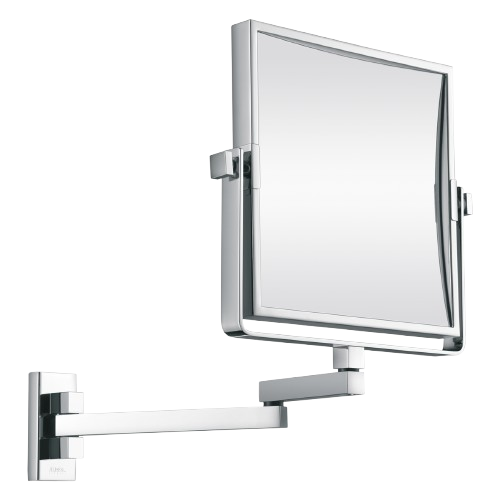 Aliseo - Specchio con braccio doppio Cosmo Cubik 200 x 200 mm