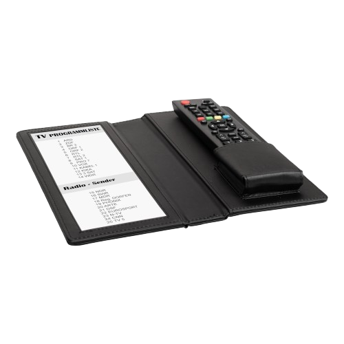 Aliseo - Remote Control Holder Londoner Noir 110 x 240 x 50 mm