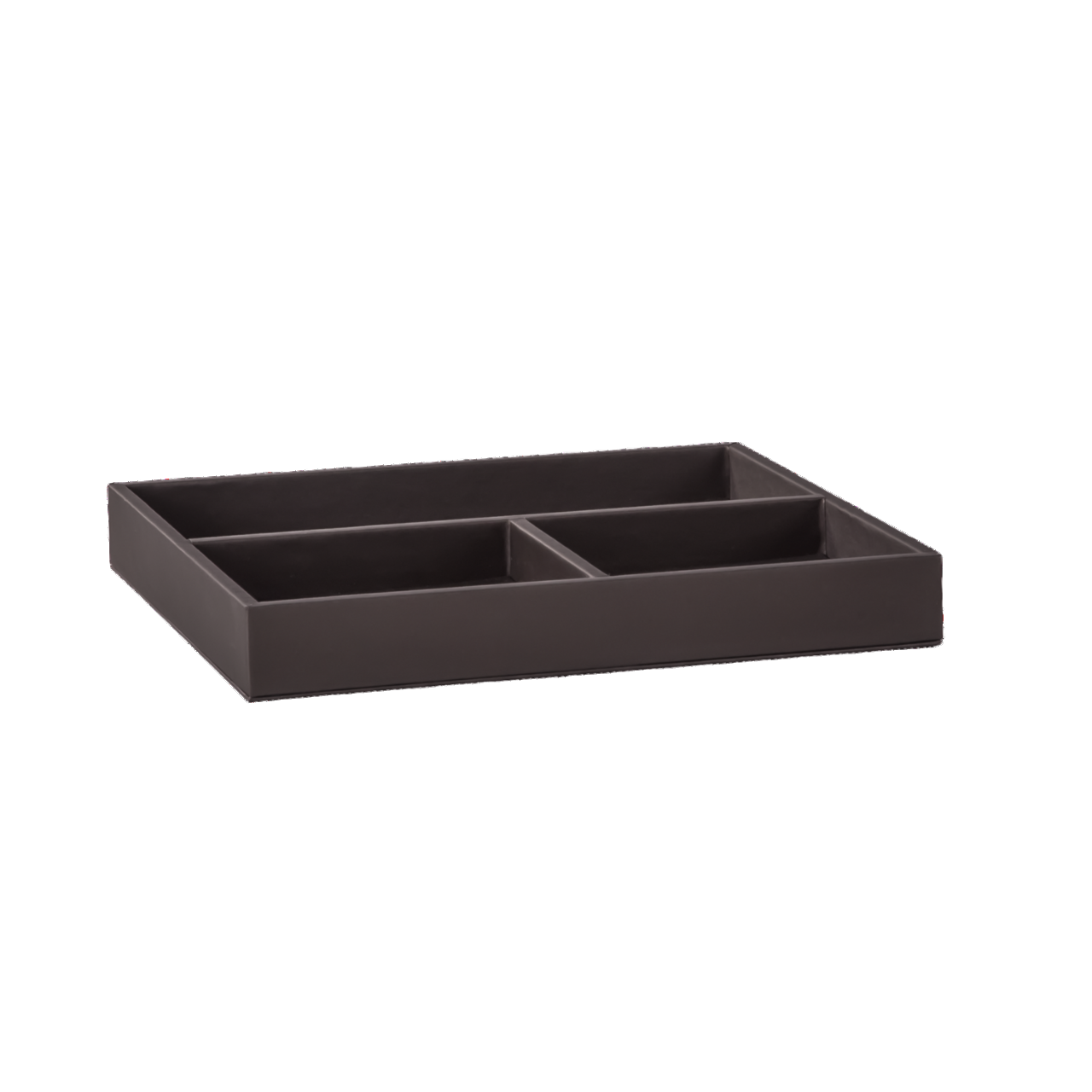 Aliseo - Contenitore con tre scomparti Londoner Taupe 250 x 30 x 200 mm