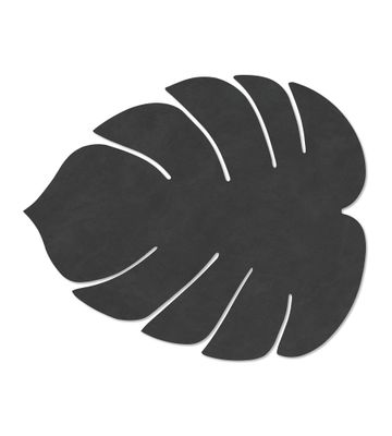 Lind DNA - Tovaglietta Monstera Leaf Nupo black 35x42 cm