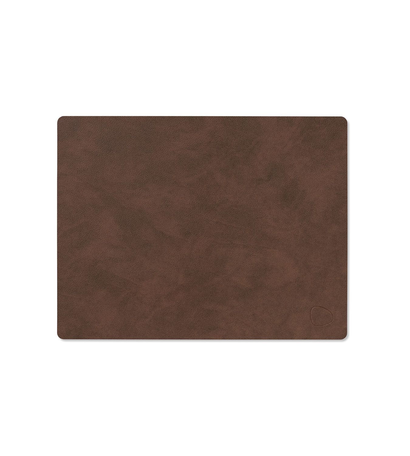 Lind DNA - Tovaglietta Nupo Square dark brown 26,5x34,5 cm
