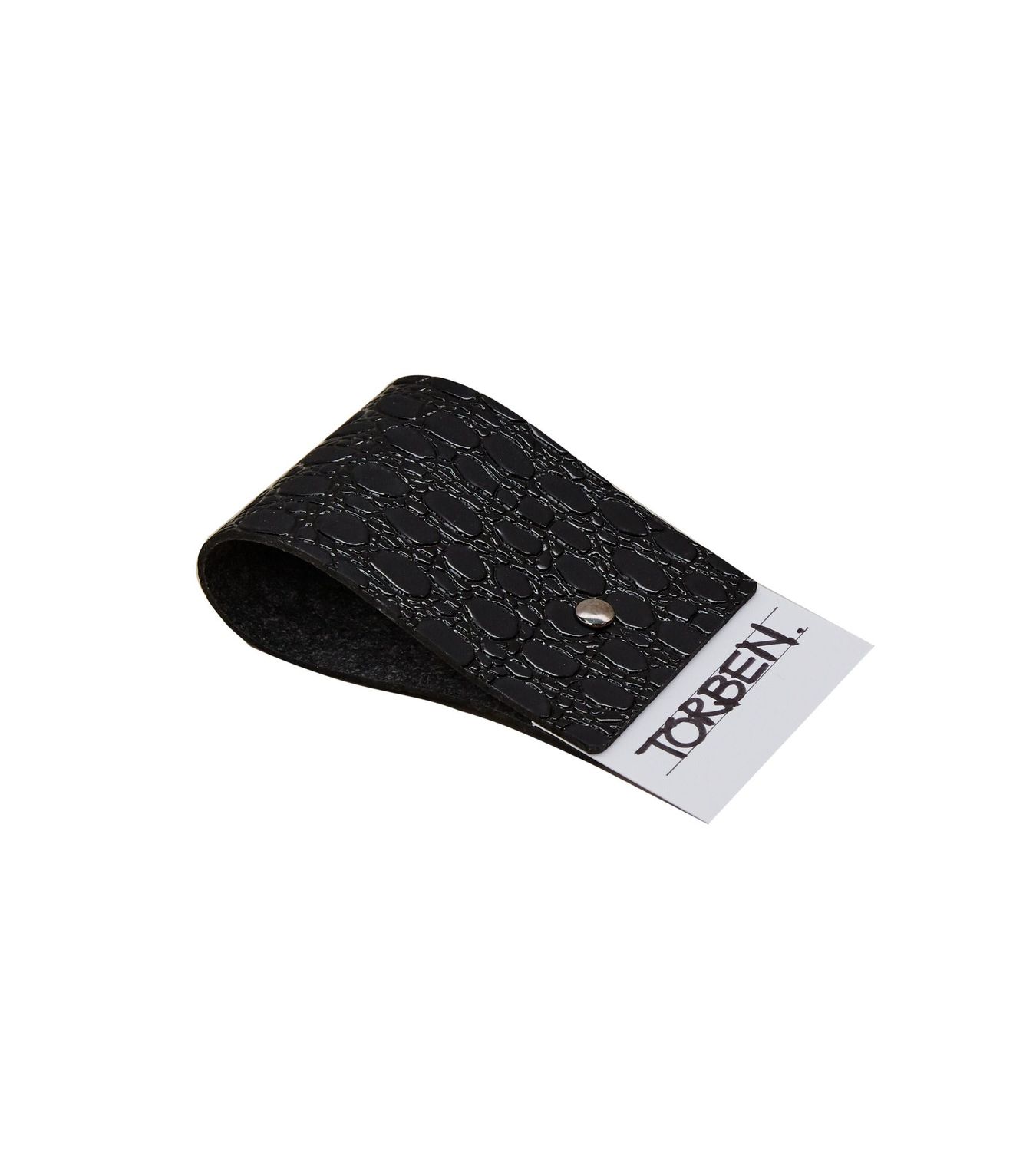 Lind DNA - Portatovagliolo Loop name Lace black 5x8 cm