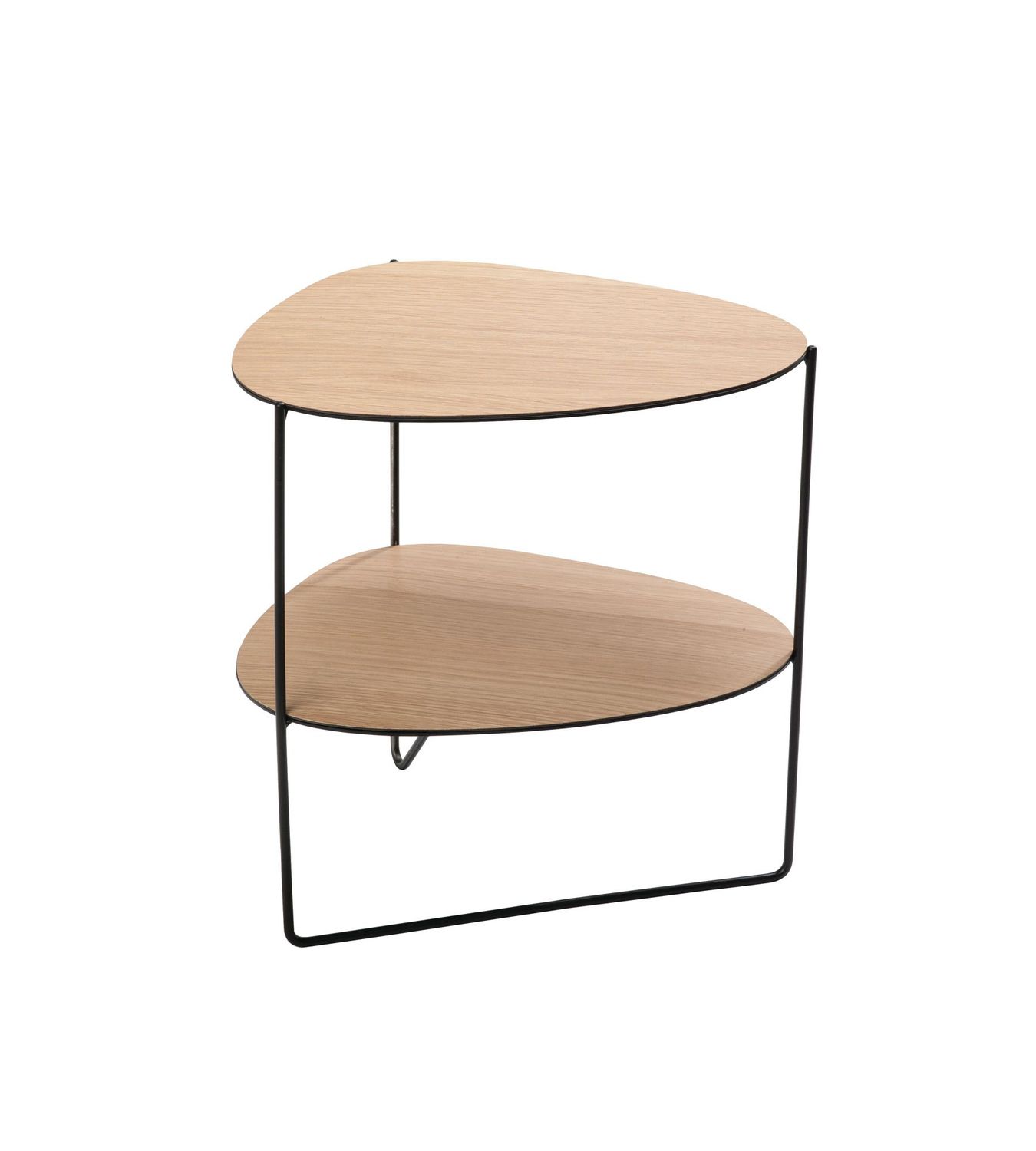 Lind DNA - Tavolino Oak/Steel black 37x44x45 cm