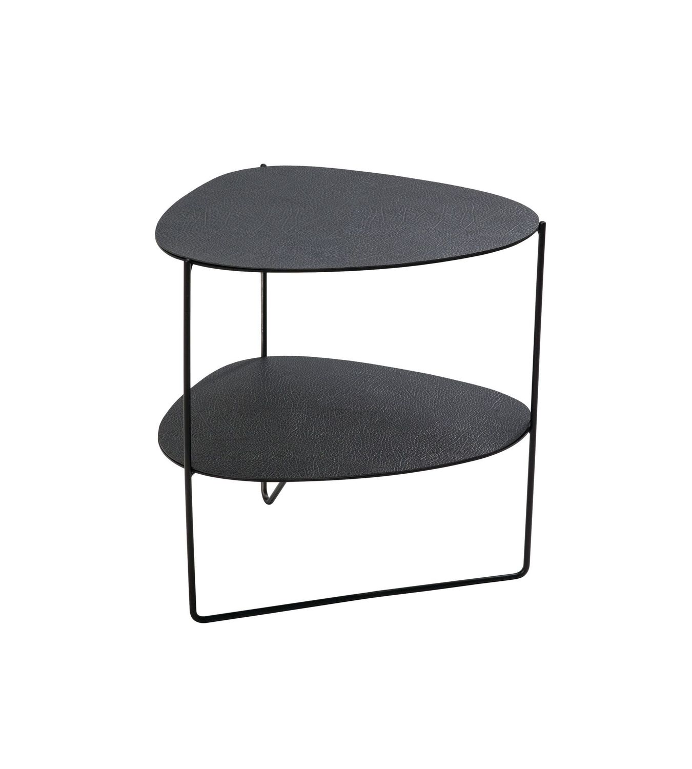 Lind DNA - Tavolino Hippo black-anthracite/Steel black 37x44x45 cm