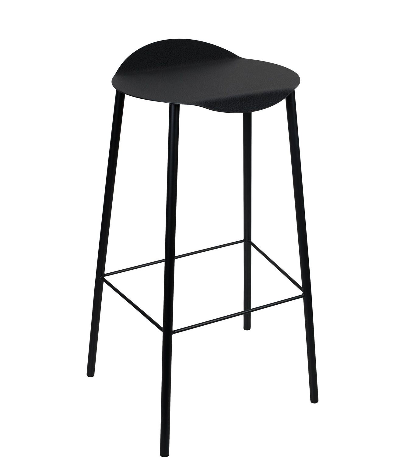 Lind DNA - Sedia Hippo black-anthracite/Steel black 41x75 cm