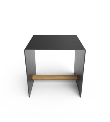 Lind DNA - Tavolino Bull black/Steel black/Oak nature 40x40x40 cm