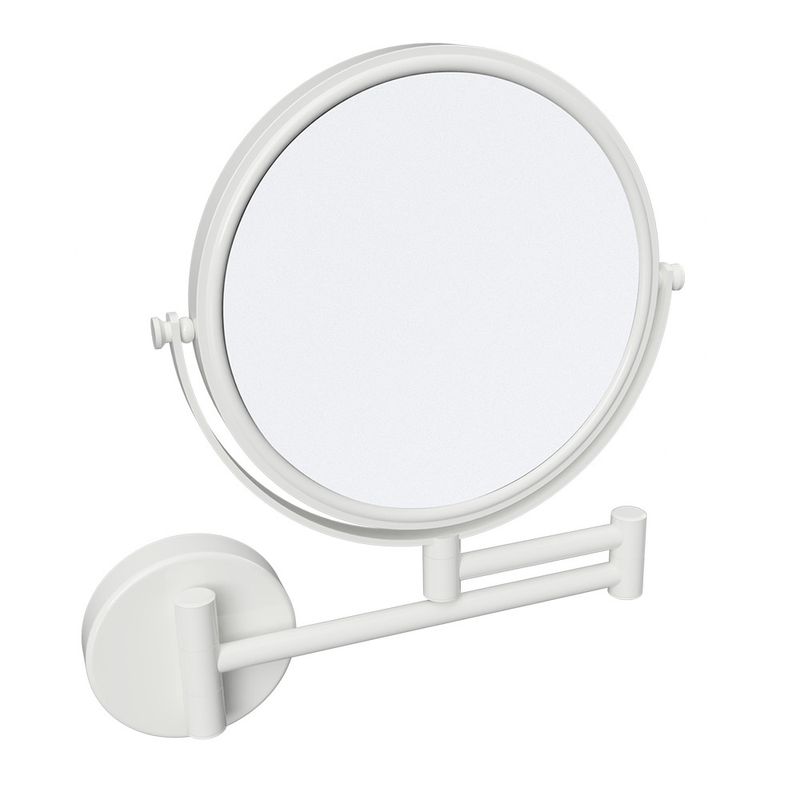 Tirolix - Specchio cosmetico rotondo 19 cm Bianco