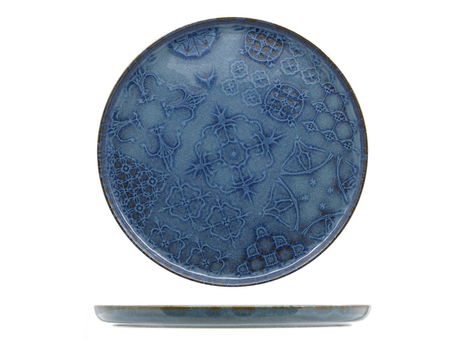 Mesa Ceramics - Piatto piano bordo alto 17,5 cm Azulejo