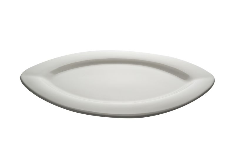 Geminiano Cozzi - Piatto ovale piano 40 x 29 cm Milano