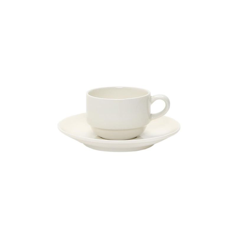 Piatto Per Tazza Caffè 12 cm Ritz New Bone Liscia - Luzerne