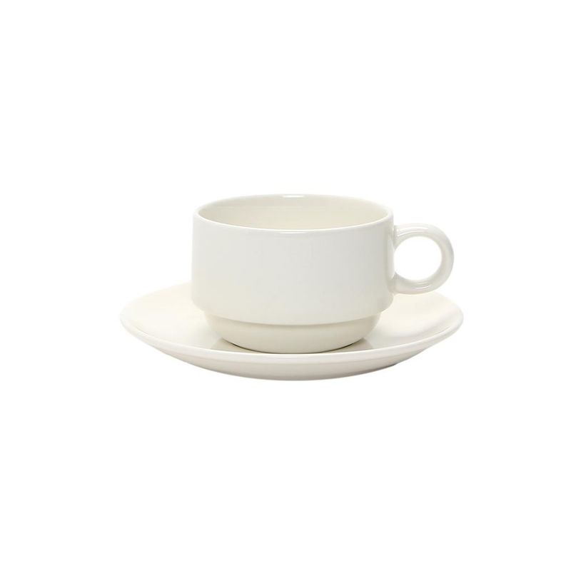 Piatto Per Tazza The 15 cm Ritz New Bone Liscia - Luzerne