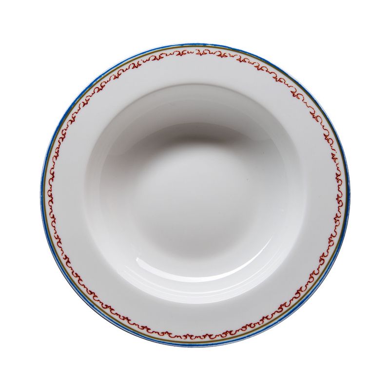 Geminiano Cozzi - Piatto fondo 22 cm Chinesi Fiori Finiti