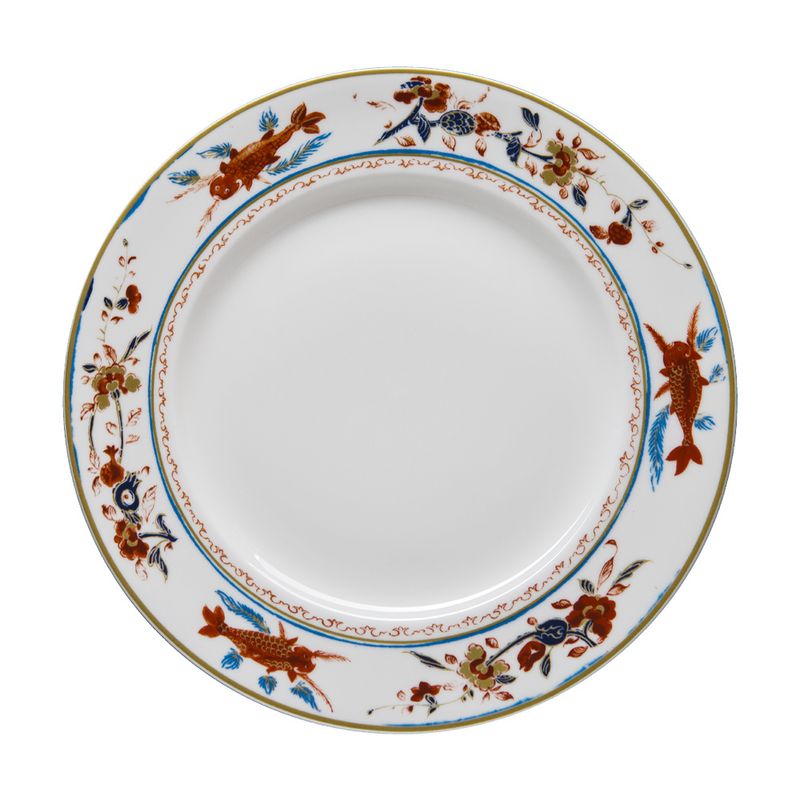 Geminiano Cozzi - Piatto piano 27 cm Chinesi Fiori Finiti