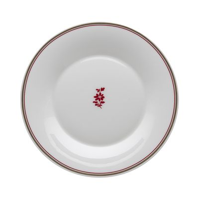 Geminiano Cozzi - Piatto dessert 22 cm Feston e Cadena Rosso