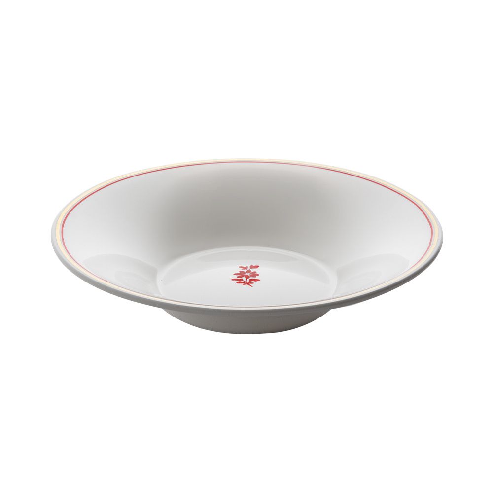 Geminiano Cozzi - Piatto fondo 22 cm Feston e Cadena Rosso
