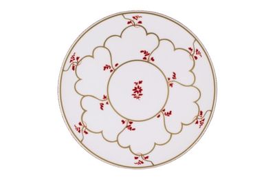Geminiano Cozzi - Piatto dessert flat 22,5 cm Feston e Cadena Rosso