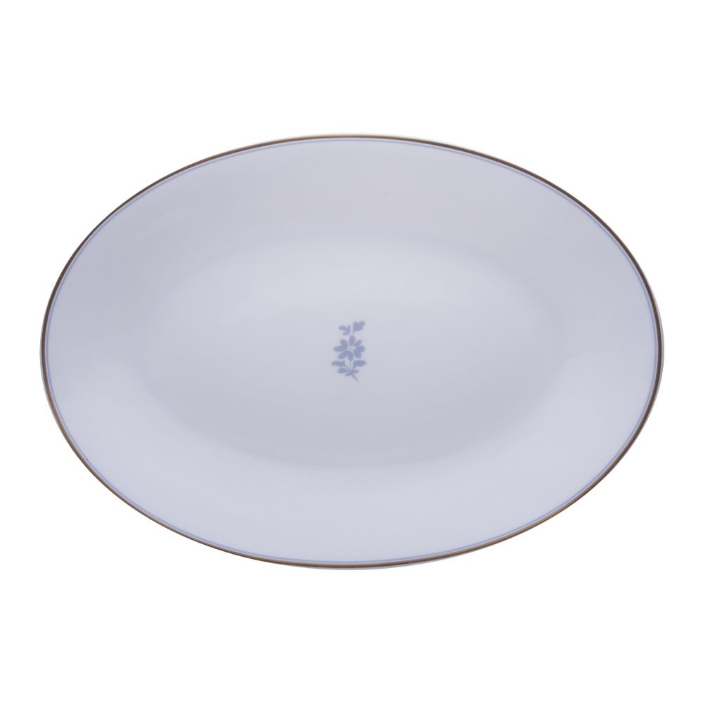 Geminiano Cozzi - Piatto ovale 37 x 26,5 cm Feston e Cadena Azzurro
