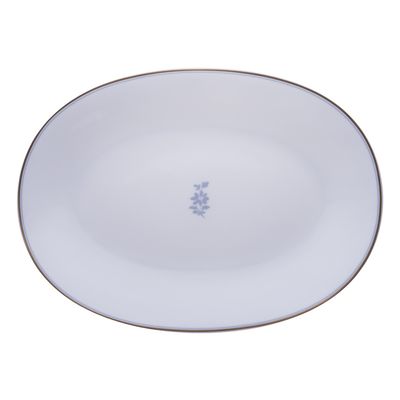 Geminiano Cozzi - Piatto ovale 45 cm Feston e Cadena Azzurro