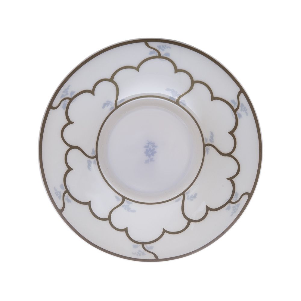 Geminiano Cozzi - Saucer for Coffee Cup 12 cm Feston and Cadena Blue