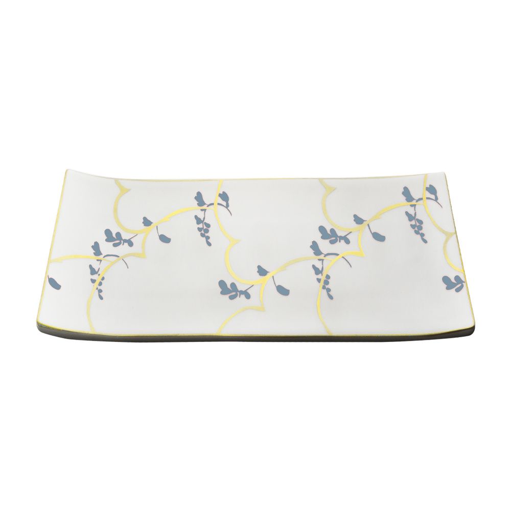 Geminiano Cozzi - Rectangular Tray 15 x 10 cm Feston and Cadena Blue
