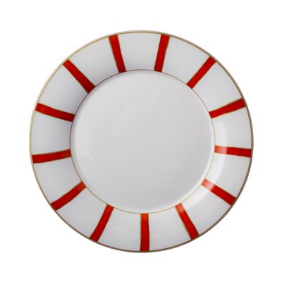 Geminiano Cozzi - Dessertteller 22 cm Striche Arancio e Oro