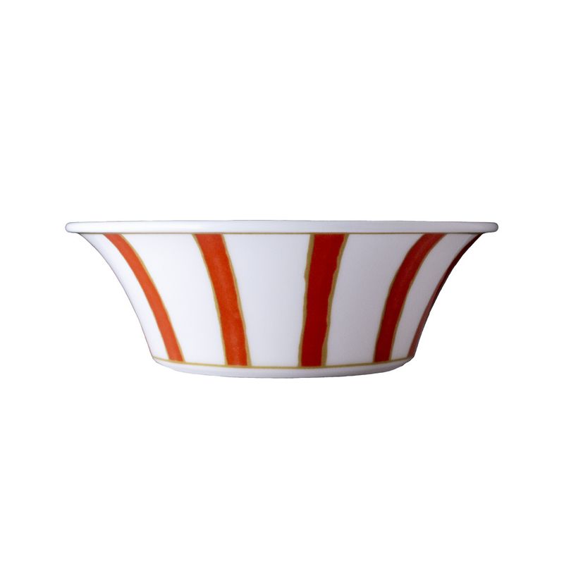 Geminiano Cozzi - Coppetta 15 cm Striche Arancio e Oro