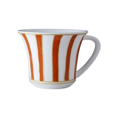 Geminiano Cozzi - Tazza caffè 11 cl Striche Arancio e Oro