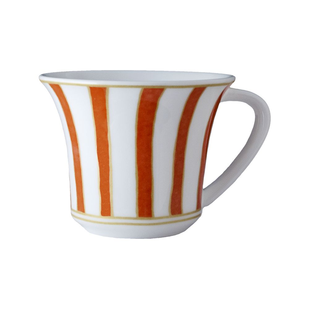 Geminiano Cozzi - Tazza tè/cappuccino 25 cl Striche Arancio e Oro