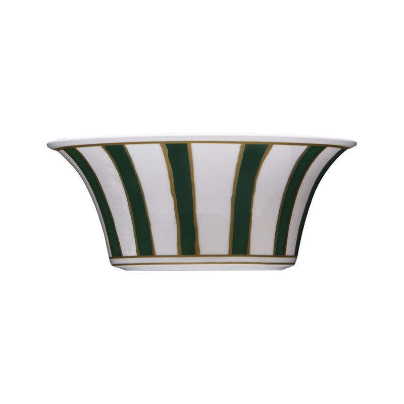 Geminiano Cozzi - Coppetta 15 cm Striche Verdi e Oro