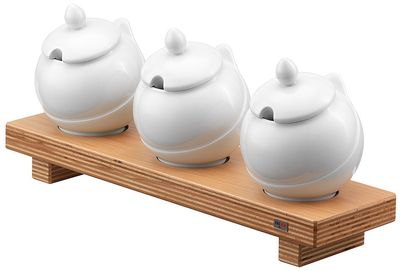 Frilich - &#39;Bowl Bar L&#39; Porzellankugeln 3x 3,5 Liter Pure Nature