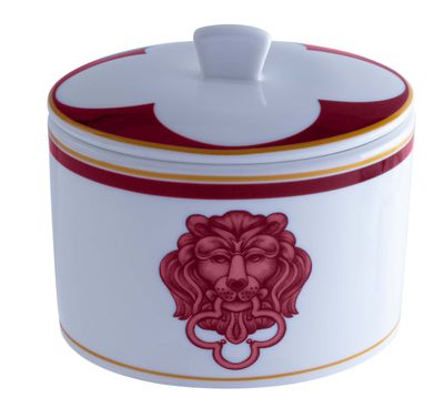 Geminiano Cozzi - Zuckerdose mit Deckel 30 cl El Leon Rosa