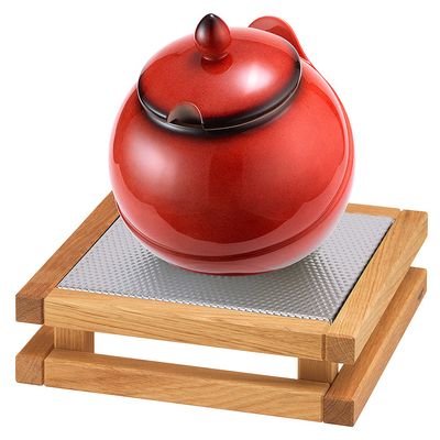 Frilich - &#39;Buffet Bowl S&#39; Porzellankugel, rot 1,5 l Raiser Oak