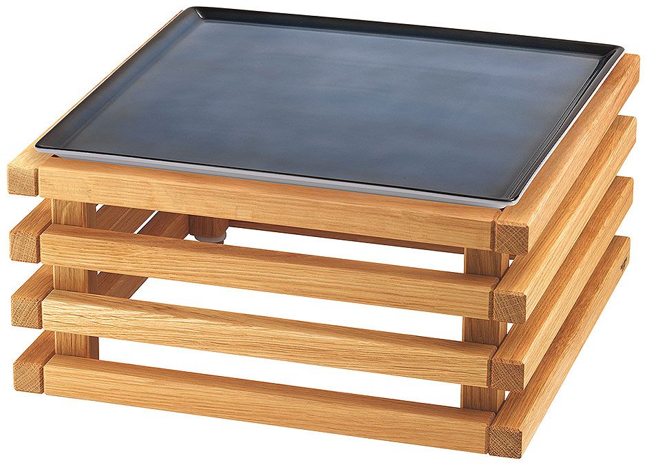 Frilich - Piatto con supporto Blu 18,3 h Raiser Oak