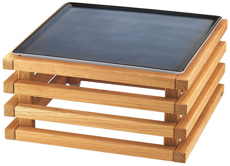 Frilich - Piatto con supporto Blu 18,3 h Raiser Oak