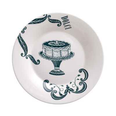 Geminiano Cozzi - Piatto dessert - dolci 22 cm Vintage La Cucina Italiana
