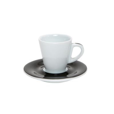 Tazza Caffè Con Piatto 8 cl Nero Favorita - Ancap