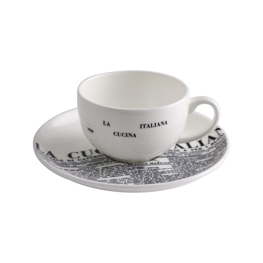 Geminiano Cozzi - Tazza caffè con piattino 11 cl Geometric La Cucina Italiana
