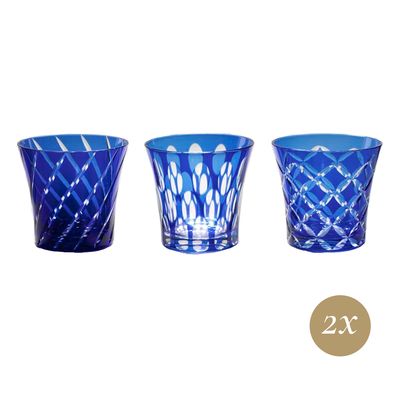 Geminiano Cozzi - Bicchiere 27 cl Blu Twin One