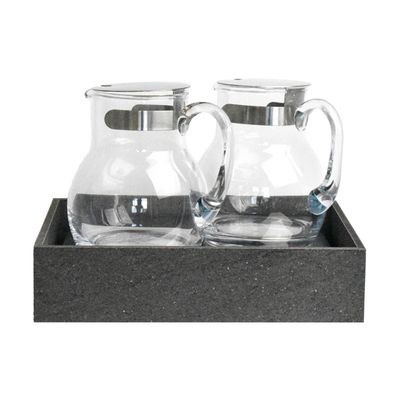 Yegam - Espositore refrigerato con 2 caraffe in roccia GN 1/2 T-Collection